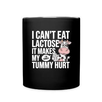 Intolérance au lactose Intolérance au lactose - Mug uni - noir - Devant