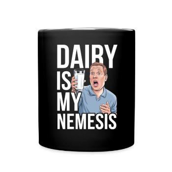 Lactose intolerance Lactose intolerant - Full Colour Mug - black - Front