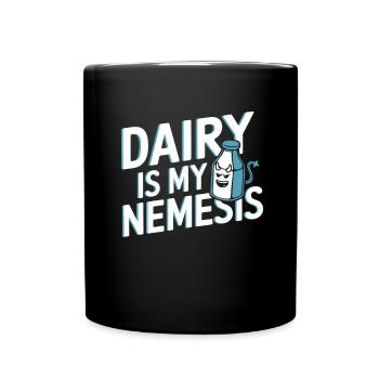 Lactose intolerance Lactose intolerant - Full Colour Mug - black - Front