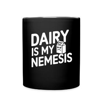 Lactose intolerance Lactose intolerant - Full Colour Mug - black - Front