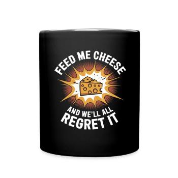 Lactose intolerance Lactose intolerant - Full Colour Mug - black - Front