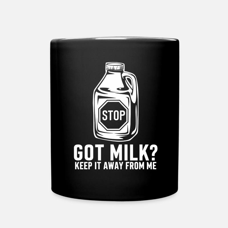 Lactose intolerance Lactose intolerant - Full Colour Mug - black