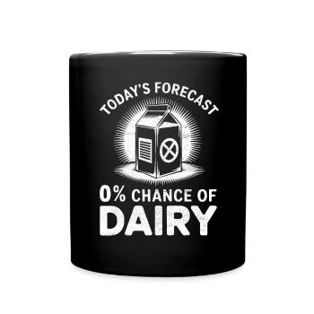 Lactose intolerance Lactose intolerant - Full Colour Mug - black - Front