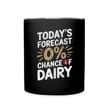 Lactose intolerance Lactose intolerant - Full Colour Mug - black - Front