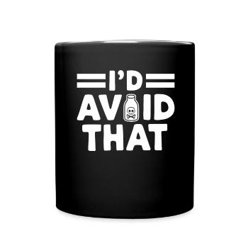 Lactose intolerance Lactose intolerant - Full Colour Mug - black - Front