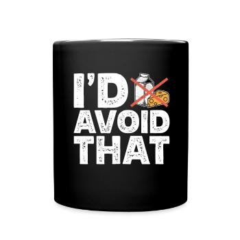 Lactose intolerance Lactose intolerant - Full Colour Mug - black - Front