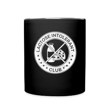 Lactose intolerance Lactose intolerant - Full Colour Mug - black - Front