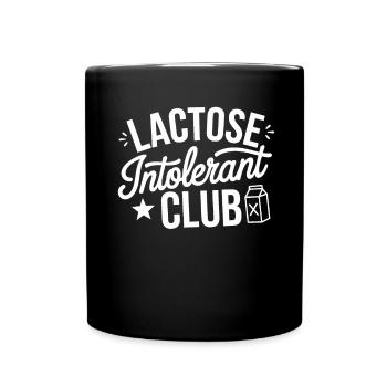 Lactose intolerance Lactose intolerant - Full Colour Mug - black - Front