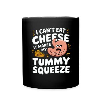 Lactose intolerance Lactose intolerant - Full Colour Mug - black - Front