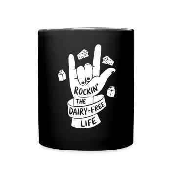 Lactose intolerance Lactose intolerant - Full Colour Mug - black - Front