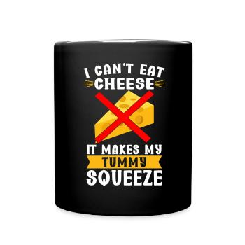 Lactose intolerance Lactose intolerant - Full Colour Mug - black - Front