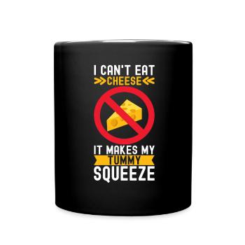 Lactose intolerance Lactose intolerant - Full Colour Mug - black - Front