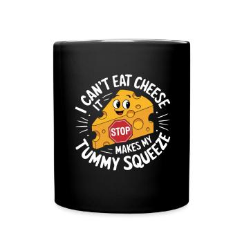 Lactose intolerance Lactose intolerant - Full Colour Mug - black - Front