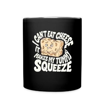 Lactose intolerance Lactose intolerant - Full Colour Mug - black - Front