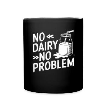 Lactose intolerance Lactose intolerant - Full Colour Mug - black - Front