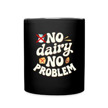 Lactose intolerance Lactose intolerant - Full Colour Mug - black - Front