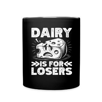 Lactose intolerance Lactose intolerant - Full Colour Mug - black - Front