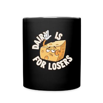 Lactose intolerance Lactose intolerant - Full Colour Mug - black - Front