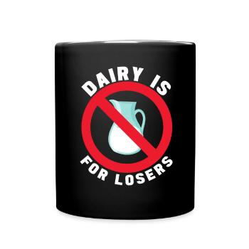Lactose intolerance Lactose intolerant - Full Colour Mug - black - Front
