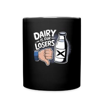 Lactose intolerance Lactose intolerant - Full Colour Mug - black - Front