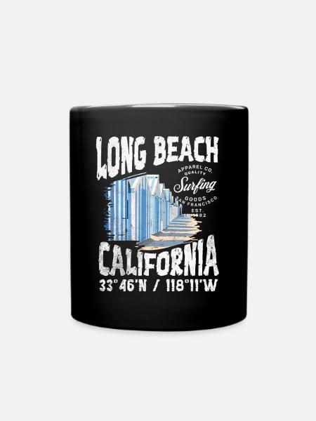 Long beach surfing goods coul - Mug uni - noir