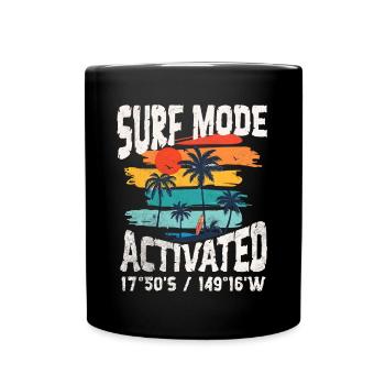 Surf mode activated Copy - Full Colour Mug - black - Front