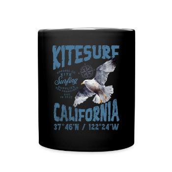 Kitesurfing in California - Full Colour Mug - black - Front