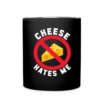 Lactose intolerance Lactose intolerant - Full Colour Mug - black - Front