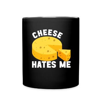 Lactose intolerance Lactose intolerant - Full Colour Mug - black - Front