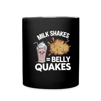 Lactose intolerance Lactose intolerant - Full Colour Mug - black - Front