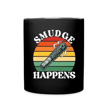Herbes Encens Purification Spirituelle - Mug uni - noir - Devant