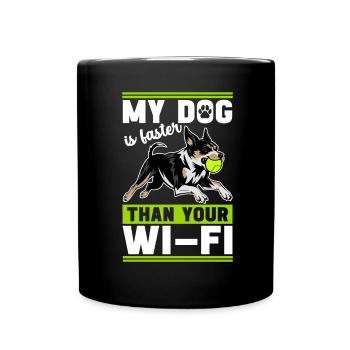 Flyball Dog Sports - Full Colour Mug - black - Front