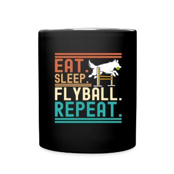 Flyball Dog Sports - Full Colour Mug - black - Front