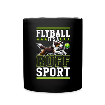 Flyball Dog Sports - Full Colour Mug - black - Front