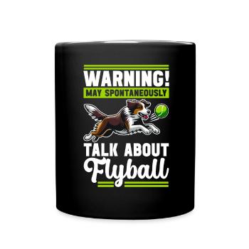 Flyball Dog Sports - Full Colour Mug - black - Front