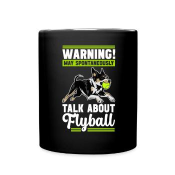 Flyball Dog Sports - Full Colour Mug - black - Front
