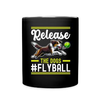 Flyball Dog Sports - Full Colour Mug - black - Front