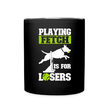 Flyball Dog Sports - Full Colour Mug - black - Front