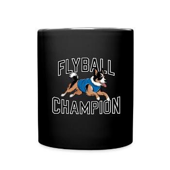 Flyball Dog Sports - Full Colour Mug - black - Front