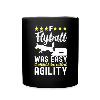 Flyball Dog Sports - Full Colour Mug - black - Front