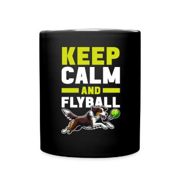 Flyball Dog Sports - Full Colour Mug - black - Front