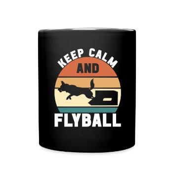 Flyball Dog Sports - Full Colour Mug - black - Front