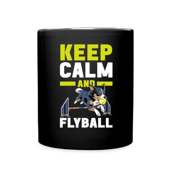 Flyball Dog Sports - Full Colour Mug - black - Front