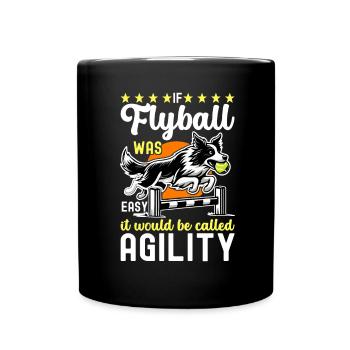 Flyball Dog Sports - Full Colour Mug - black - Front