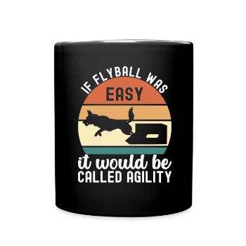 Flyball Dog Sports - Full Colour Mug - black - Front