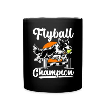 Flyball Dog Sports - Full Colour Mug - black - Front
