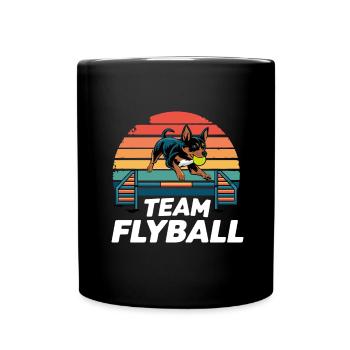 Flyball Dog Sports - Full Colour Mug - black - Front