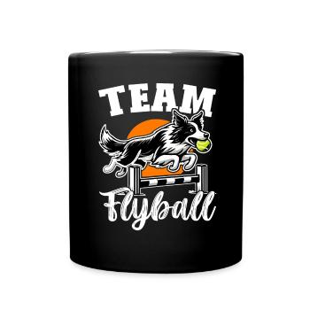 Flyball Dog Sports - Full Colour Mug - black - Front