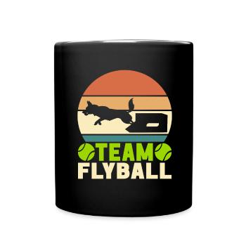 Flyball Dog Sports - Full Colour Mug - black - Front