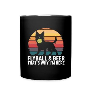 Flyball Dog Sports - Full Colour Mug - black - Front